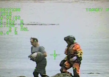 Coast Guard Aircrew, Good Samaritan Boat Crew Medevac Injured Vessel Captain Northeast of Biorka Island, Alaska