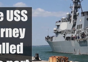 Sea Breeze-USS Carney pulls into Odesa-4th of July