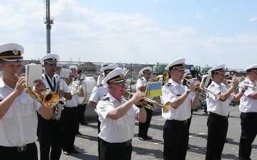 190704 USS Carney Arrives in Odesa, Ukraine B Roll