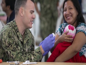 USNS Comfort provides medical care to Manta, Ecuador