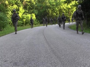 12 Mile Ruck March | 1st Regiment, Advanced Camp 2019