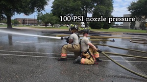 Shaw AFB Fire Department Uses New Nozzles