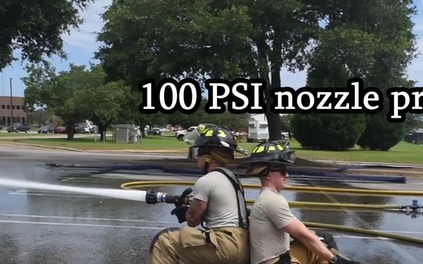 Shaw AFB Fire Department Uses New Nozzles
