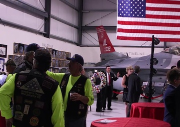 Honoring his legacy; Red Tails support fallen Tuskegee Airman’s memorial with flyover