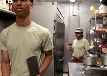 Airman Robert Harrison III shares the services role during the Mertarvik Innovative Readiness Training