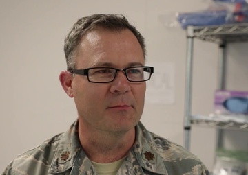 Maj Leslie Shook shares his medical role during the Mertarvik Innovative Readiness Training