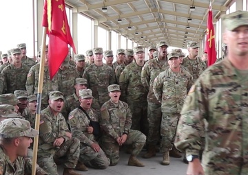 B-Roll: 1st Armored Division Soldier receives Bronze Star Medal (1 of 3)