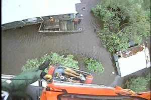 Coast Guard Helicopter Crews Rescue People Near Terrebonne Parish, Louisiana