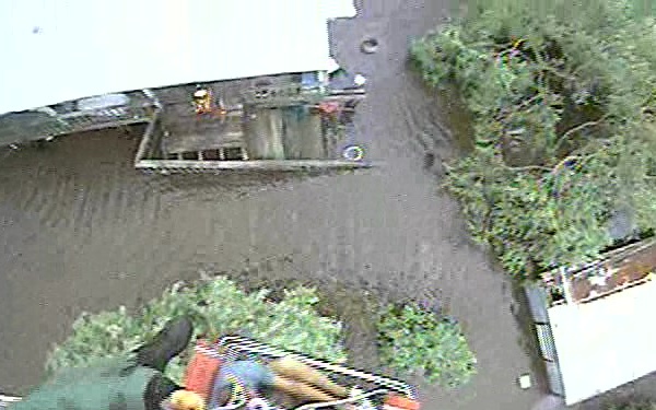 Coast Guard Helicopter Crews Rescue People Near Terrebonne Parish, Louisiana