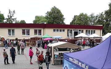 Soldiers from the 286th Combat Sustainment Support Battalion participate in the Powidz Days festival