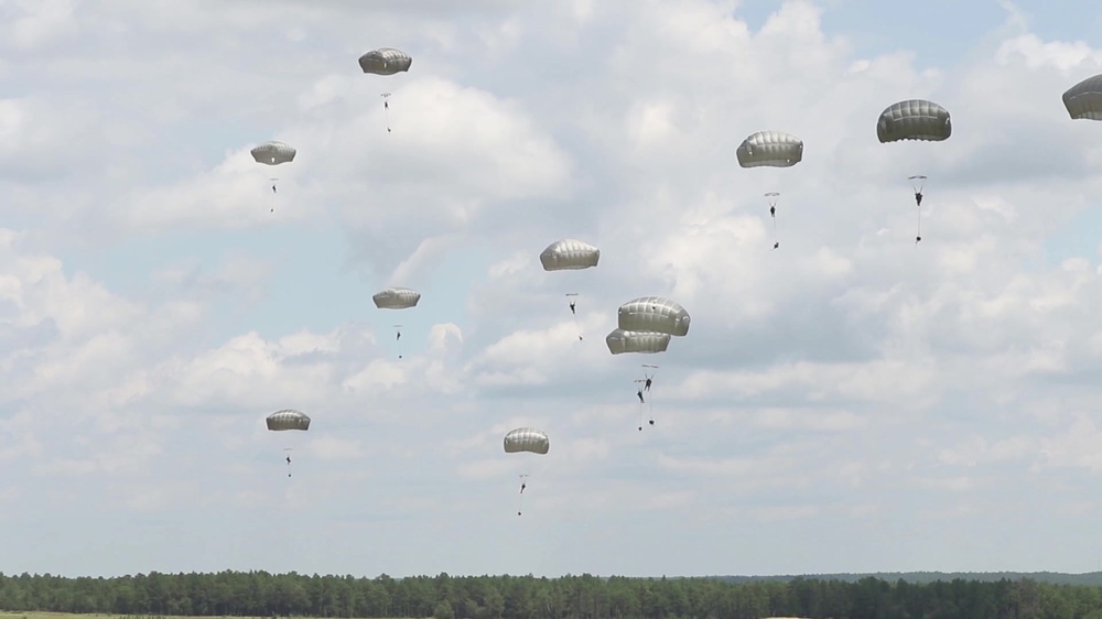 DVIDS Video Modern Paratrooper jumps for historical demonstration team