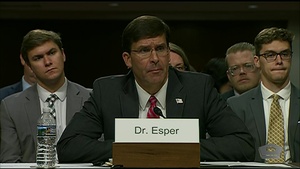 Senate Committee Considers Esper’s Nomination as Defense Secretary, Part 1