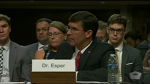 Senate Committee Considers Esper’s Nomination as Defense Secretary, Part 2