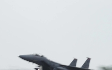 F-15 Strike Eagles Take-offs during Operation Rapid Forge