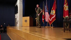 Major General Edward Banta Speaks at MCICOM Change of Command