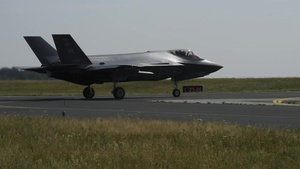 F-35 and F-15 take-offs during Operation Rapid Forge