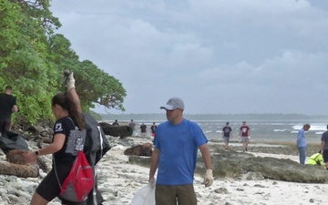 NSF Diego Garcia Beach Cleanup