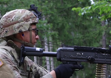 Headquarters Support Company Spartans Conducts a Dry Fire