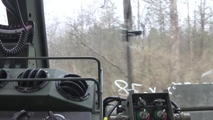 1483rd Transportation Company conducts convoy operations training