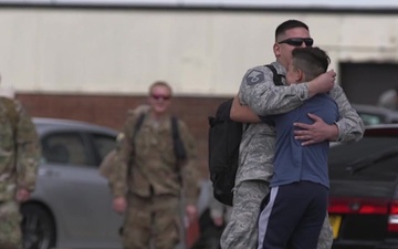 493rd Fighter Squadron Returned Home From Deployment