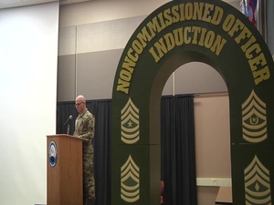 Soldiers Participate In an NCO Induction Ceremony at Fort McCoy