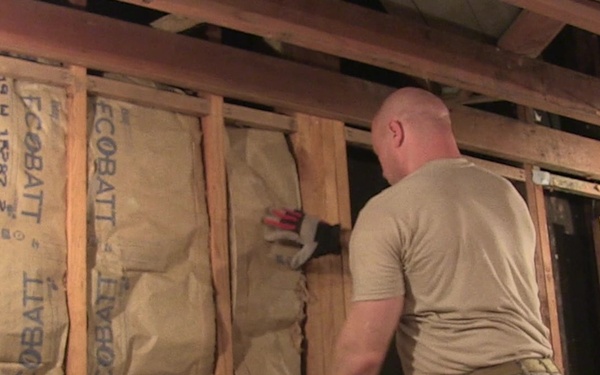 127CES Insulates Army Classroom