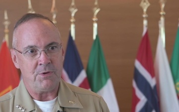 VADM Forrest Faison Interview - Naples, Italy