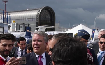 U.S. Air Force Staff Sgt. Megan Floyd Meets President of Colombia, Iván Duque Marquez