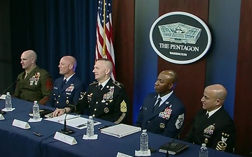 Top Enlisted Leaders Meet With Reporters at Pentagon