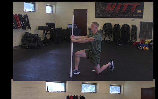 PVC Half Kneeling Hip Flexor