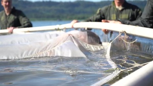 Fighter Pilots Participate in Water Survival Training on Columbia River