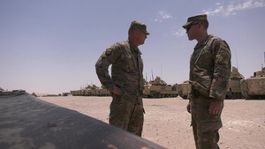 Task Force Spartan Deputy Commanding General ensures troop equipment readiness.