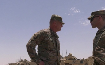 Task Force Spartan Deputy Commanding General ensures troop equipment readiness.