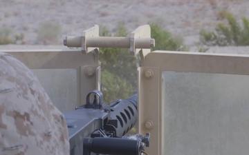 Combat Logistics Battalion 2 fire .50-caliber and M240B machine guns during a live fire exercise