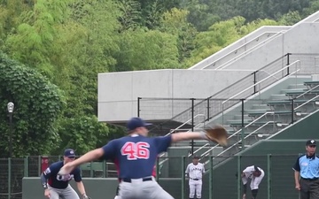 USA, Japan teams compete in Collegiate Baseball Championship Series (B-Roll)