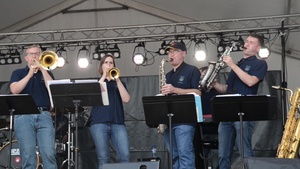 U.S. Military Musicians play for Belgium National Day in Malmedy