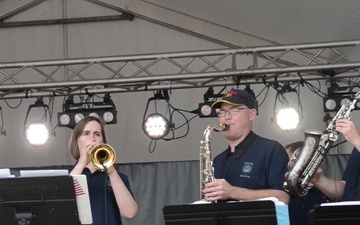 U.S. Military Musicians play for Belgium National Day in Malmedy