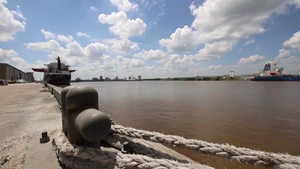 Port of Beaumont post Hurricane Harvey