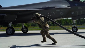 Operations Rapid Forge Culminates with F-35s and F-15s Refueling in Estonia