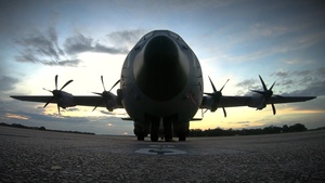 C-130J Sunset Time-Lapse