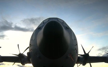 C-130J Sunset Time-Lapse