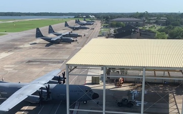 C-130J Towed to Wash Rack