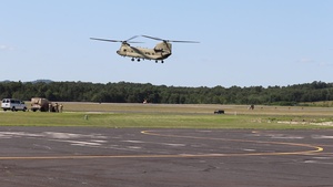 CH-47 Chinook Landing at Sparta-Fort McCoy Airport