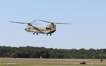 CH-47 Chinook Landing at Sparta-Fort McCoy Airport