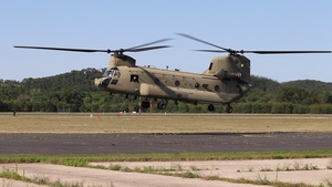 CH-47 Chinook Landing at Sparta-Fort McCoy Airport, Wisconsin