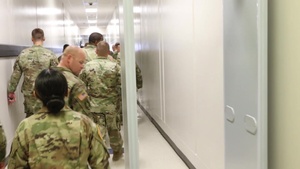 (Broughey) B-roll of 328th Military Police Company receiving a tour of an active correctional facility here July 29.