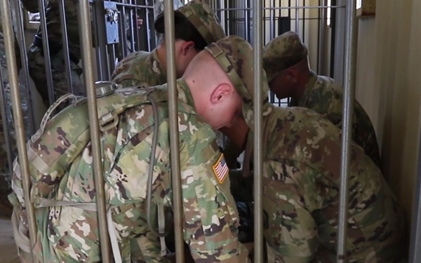 328th Military Police Company Conducts Detainee Cell Extraction Training on Tactical Training Base Kelley