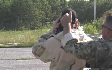 Chemical Soldiers conduct decontamination training.