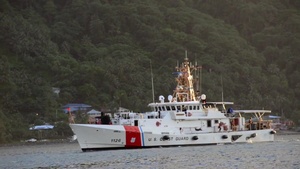B Roll: USCGC Joseph Gerczak (WPC 1126) Arrives in American Samoa on Patrol