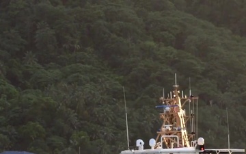 B Roll: USCGC Joseph Gerczak (WPC 1126) Arrives in American Samoa on Patrol